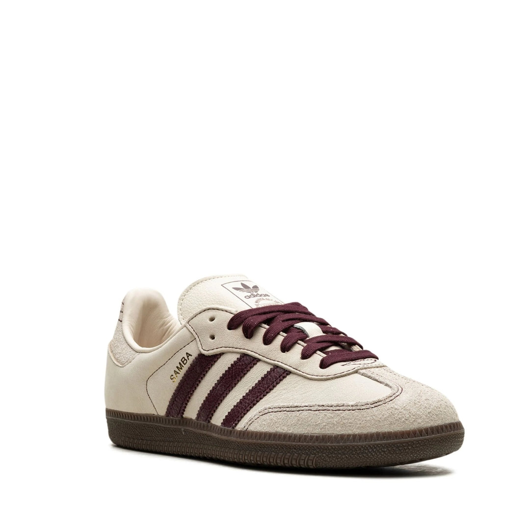 Adidas Samba OG Wonder White Maroon