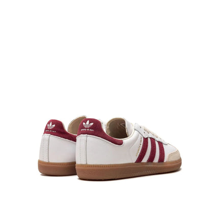 Adidas Samba Sporty & Rich White Collegiate Burgundy