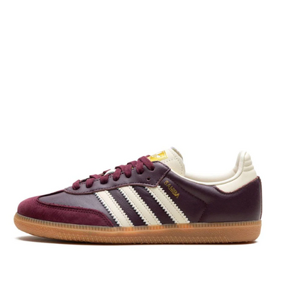 Adidas Samba OG Maroon Gold Metallic