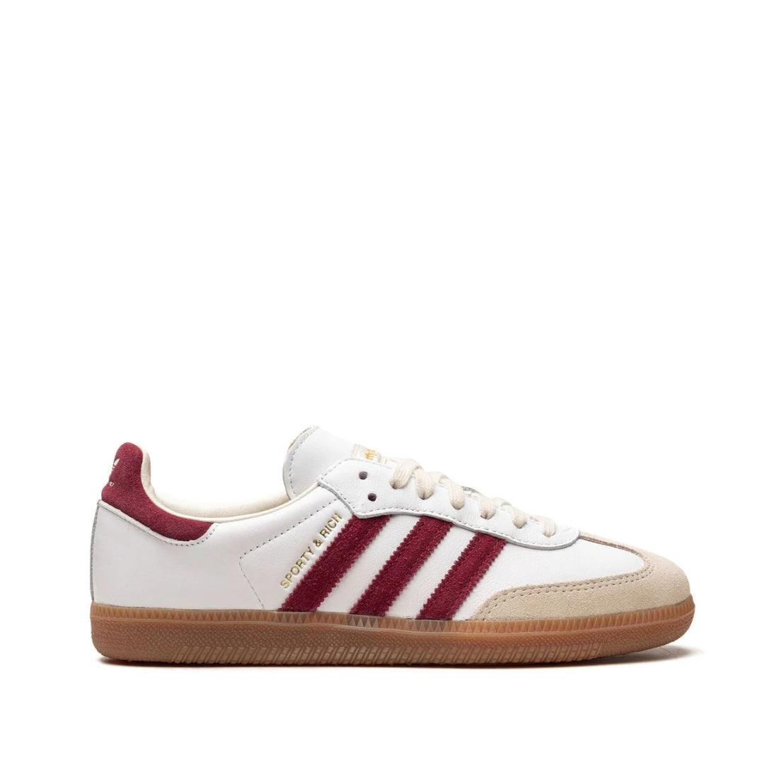 Adidas Samba Sporty & Rich White Collegiate Burgundy