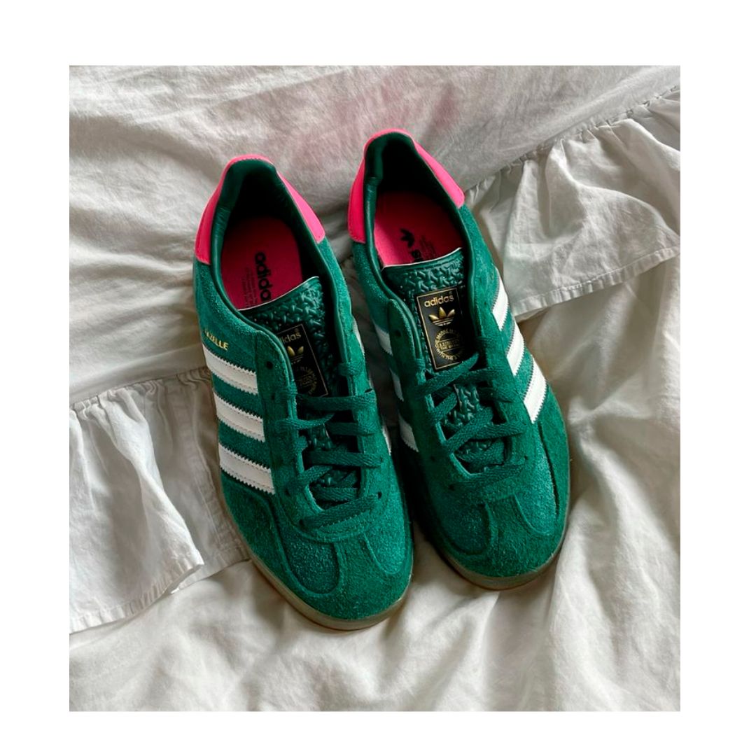 Adidas Gazelle Indoor Collegiate Green Lucid Pink